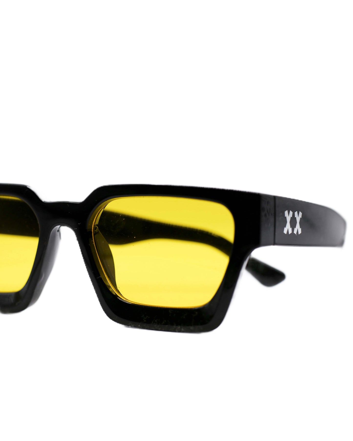 Black Designer Frames (Yellow Tint)